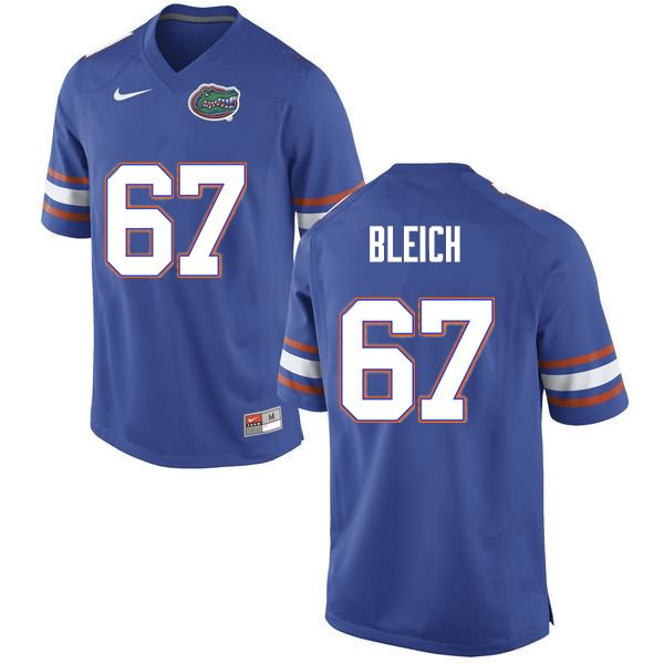 NCAA Florida Gators Christopher Bleich Men's #67 Nike Blue Stitched Authentic College Football Jersey HSM4564BU